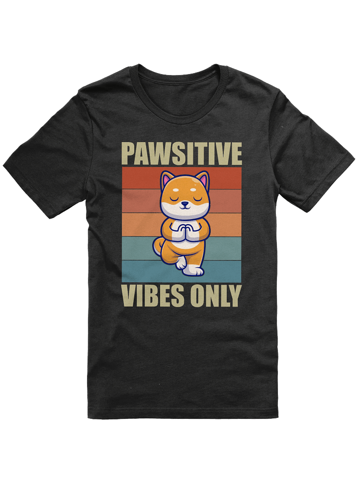 Pawsitive Vibes Only Pug T-Shirt product image (1)