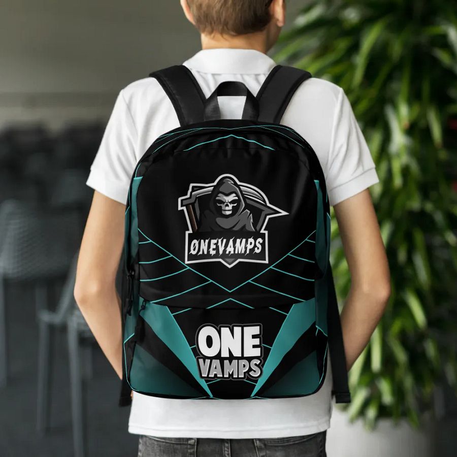 OneVamps Backpack Blue and Black product image (2)