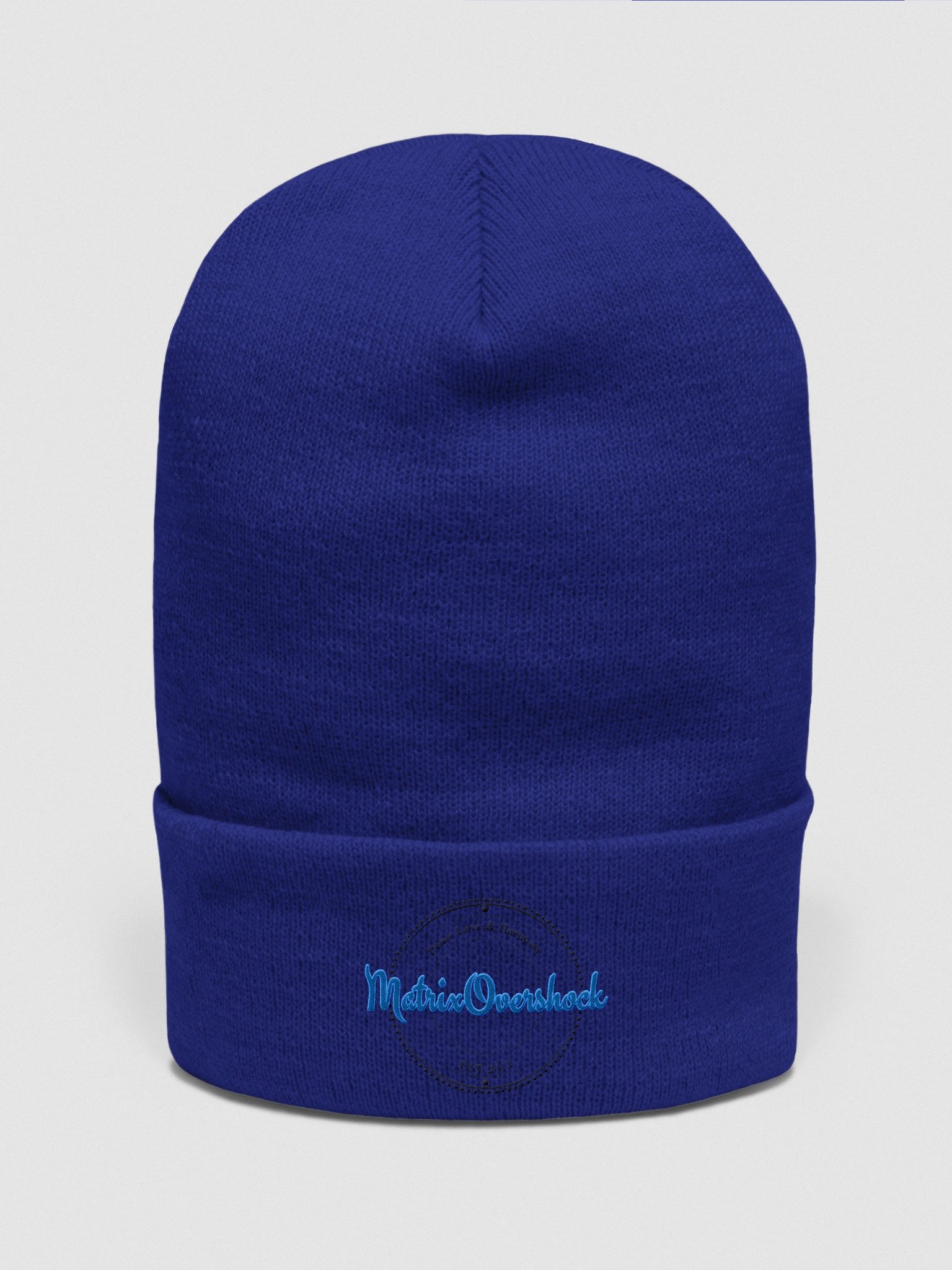 Matrixovershock Beanie - Blue Font product image (3)