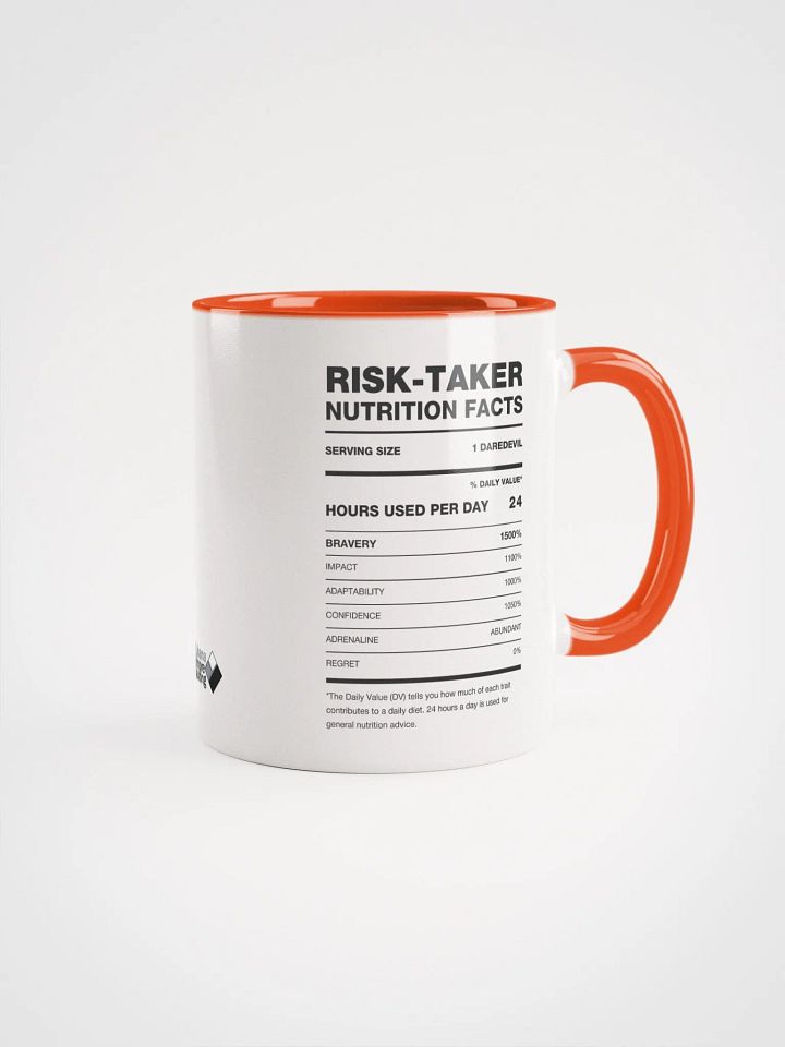 RISK-TAKER Nutrition Facts Ceramic Mug product image (2)