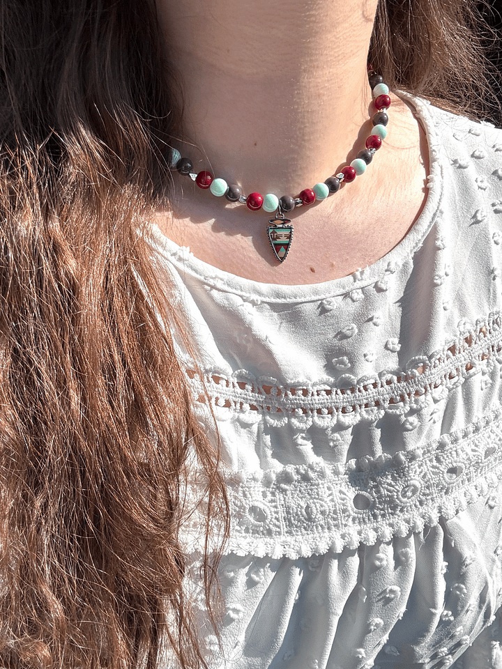 The Cherokee Arrowhead Necklace (Brown) product image (2)