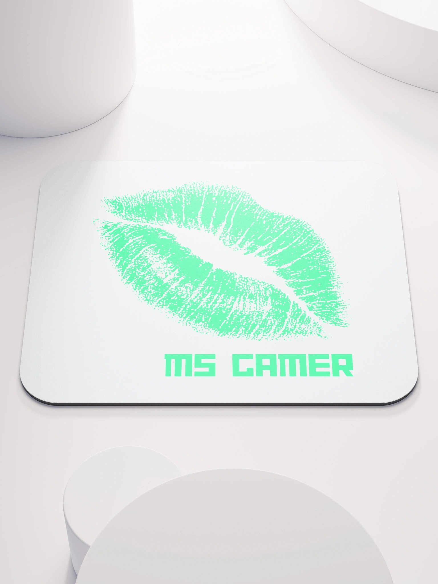 Ms Gamer Mwah Mouse Pad - White product image (1)