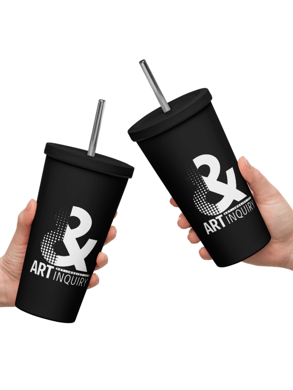 Art & Inquiry Dark Insulated Tumbler + Straw product image (3)
