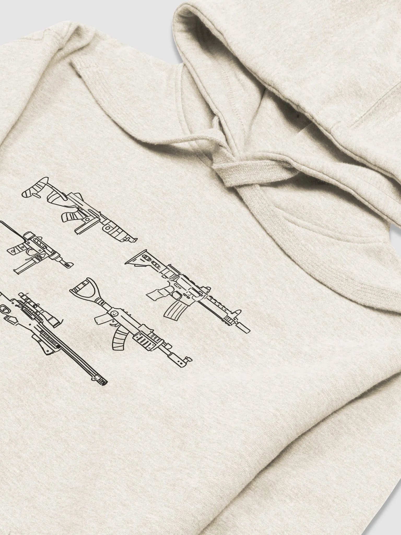 BeccaSomething Rust Gun Stencil Unisex Hoodie product image (13)