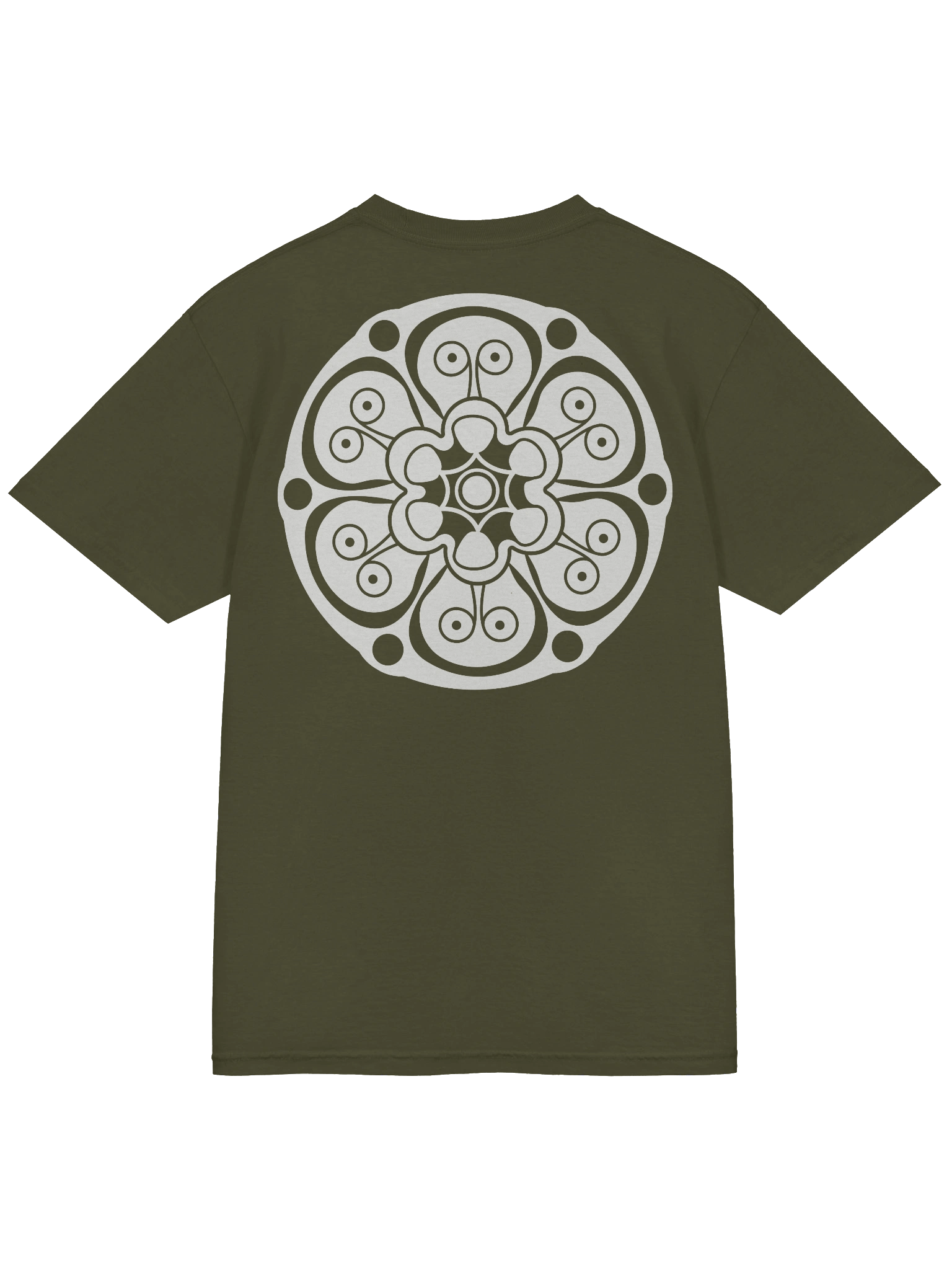 Saxon god heads motif - Heavy cotton shirt product image (3)
