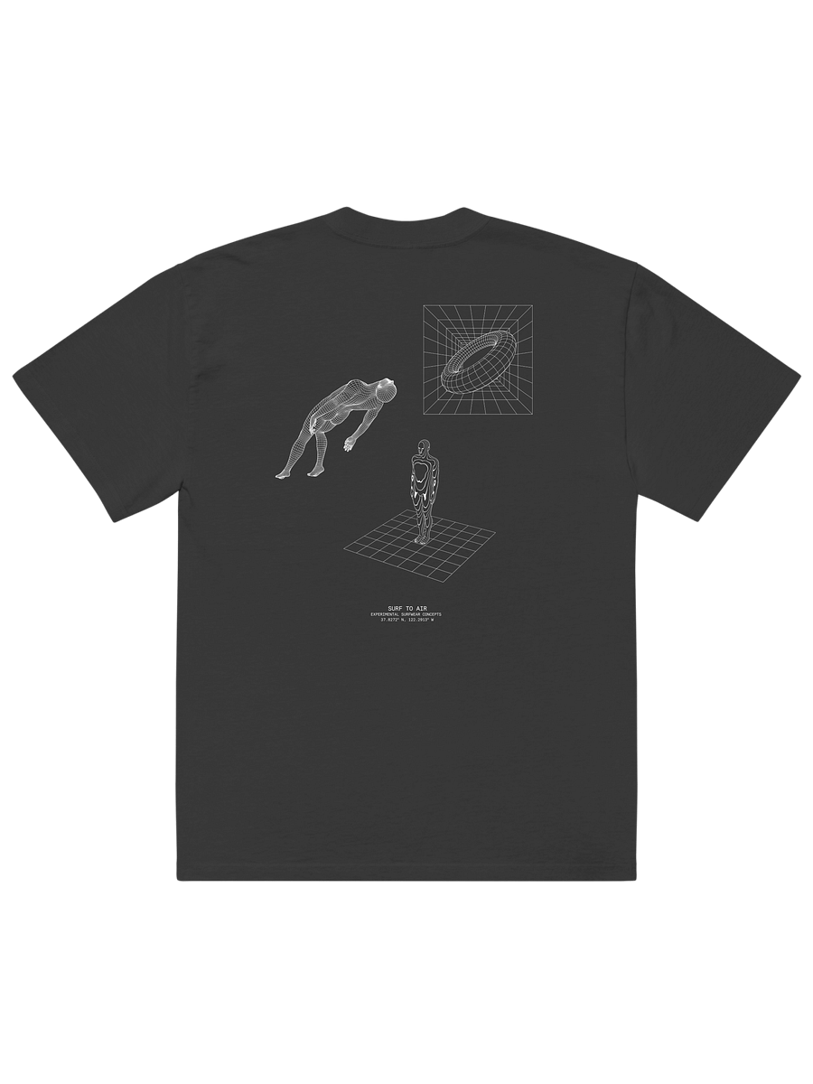 Ascend | Oversized Tee (Faded Black) product image (3)