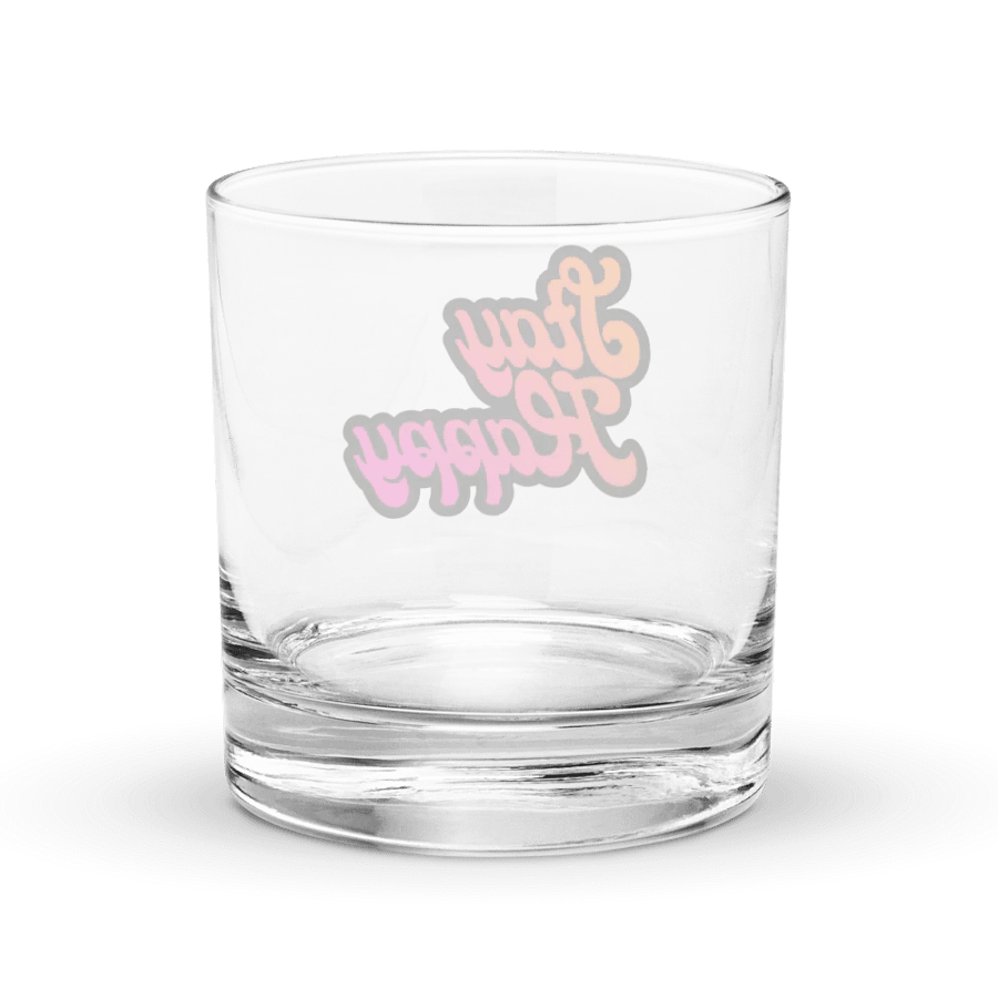 Stay Happy Rocks Glass product image (4)