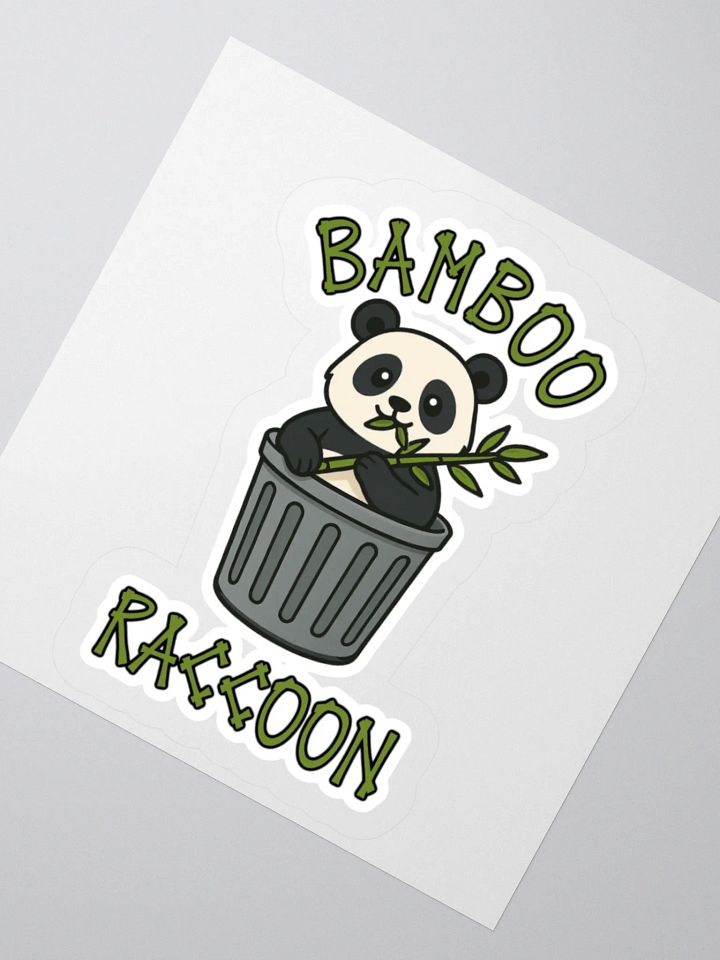Bamboo Raccoon Sticker product image (5)