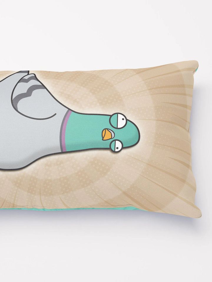 Pigeon Cushion (Teal/Cream) product image (2)