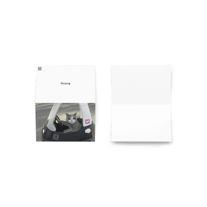 Greening Card: Meme Cats driving product image (2)