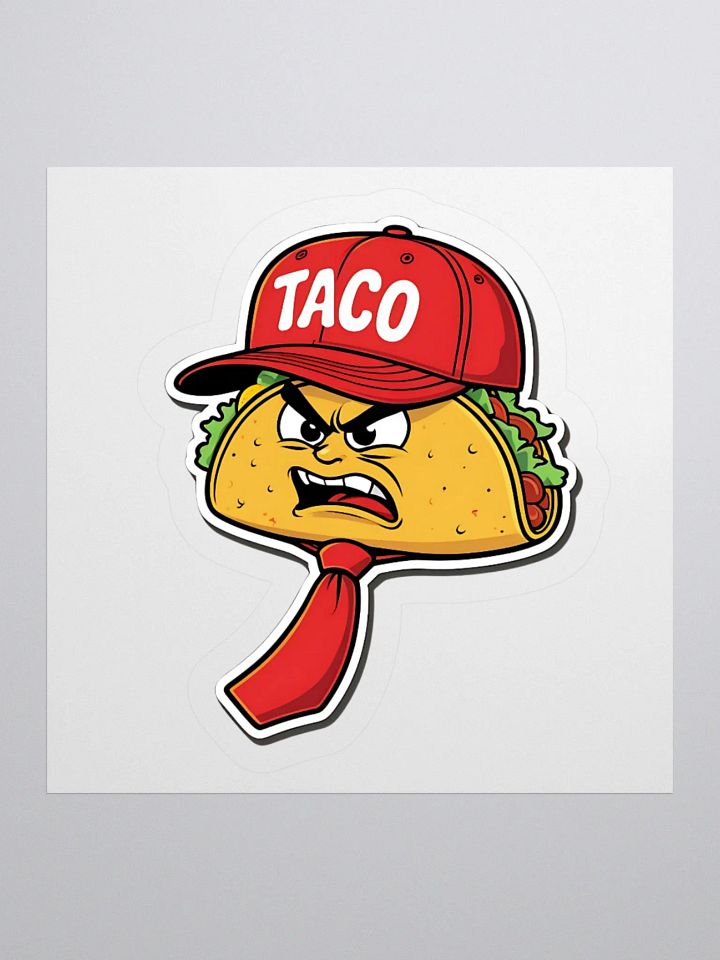 President Taco Kiss Cut Sticker product image (1)