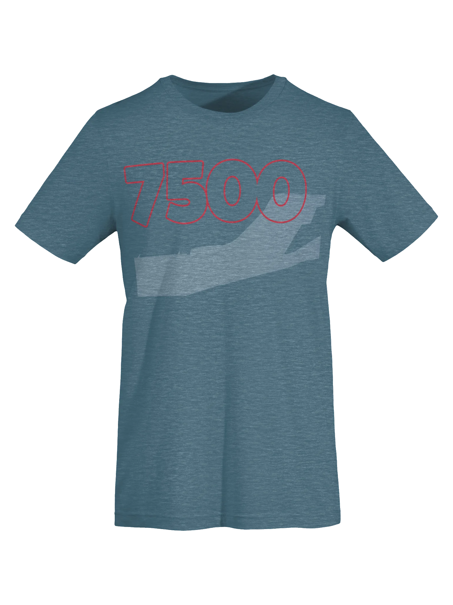 Abstract 7500 Red Line T-Shirt product image (27)