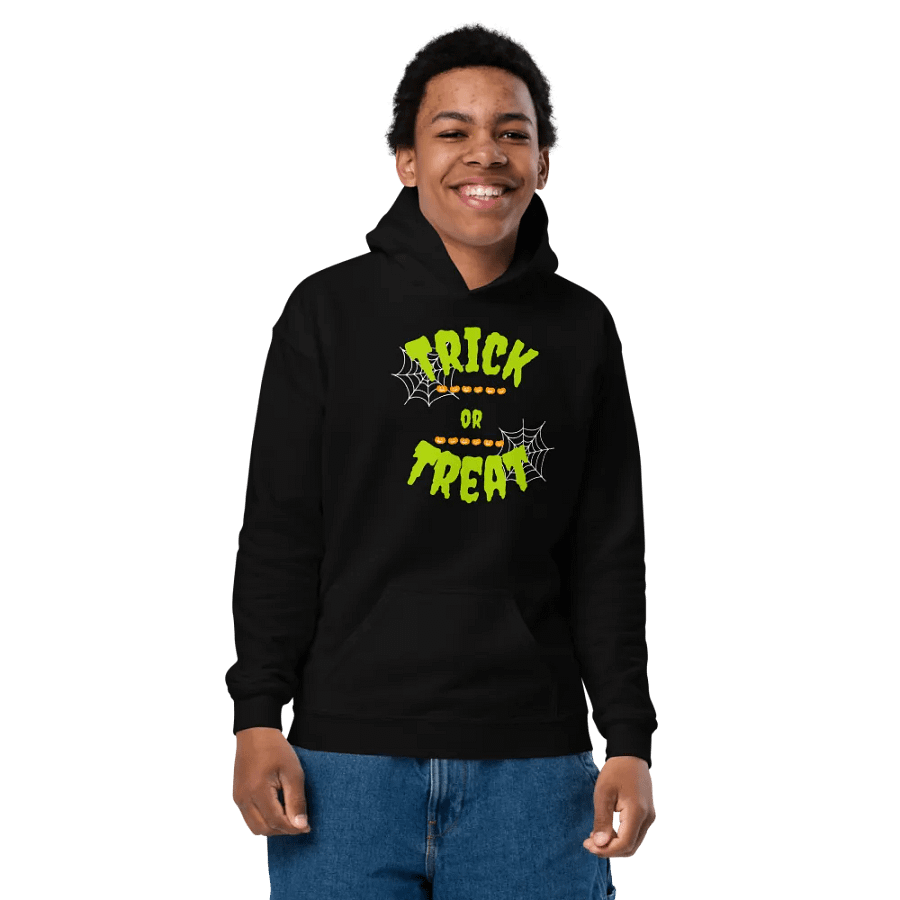 Trick or Treat Halloween Youth Hoodie product image (6)