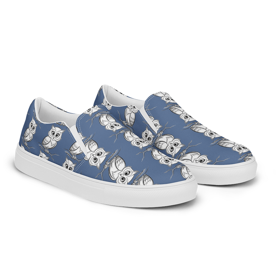 Whimsical Owl Pattern Slip-On Shoes product image (2)