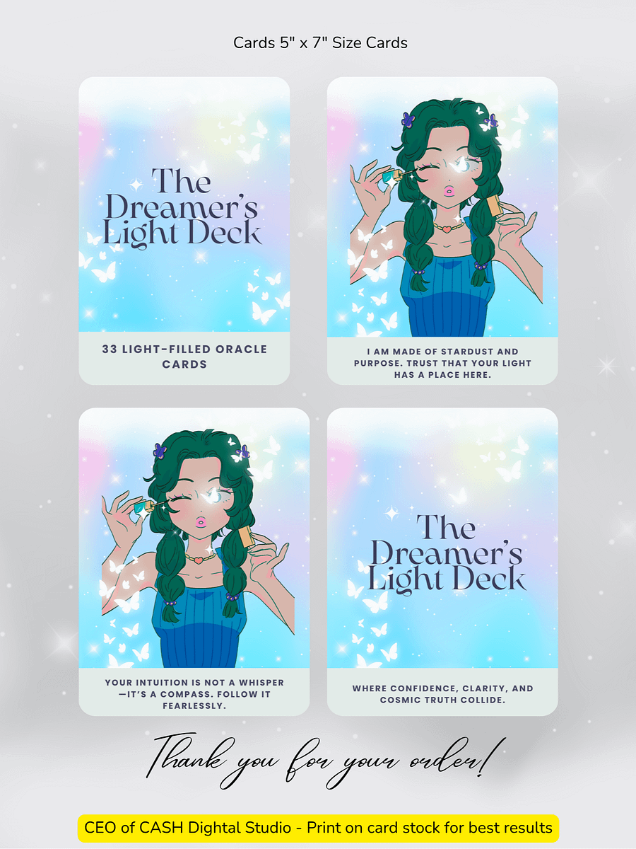 The Dreamer’s Light Deck Oracle Cards for the Soul-Led, Heart-Driven, and Ready-to-Rise product image (2)