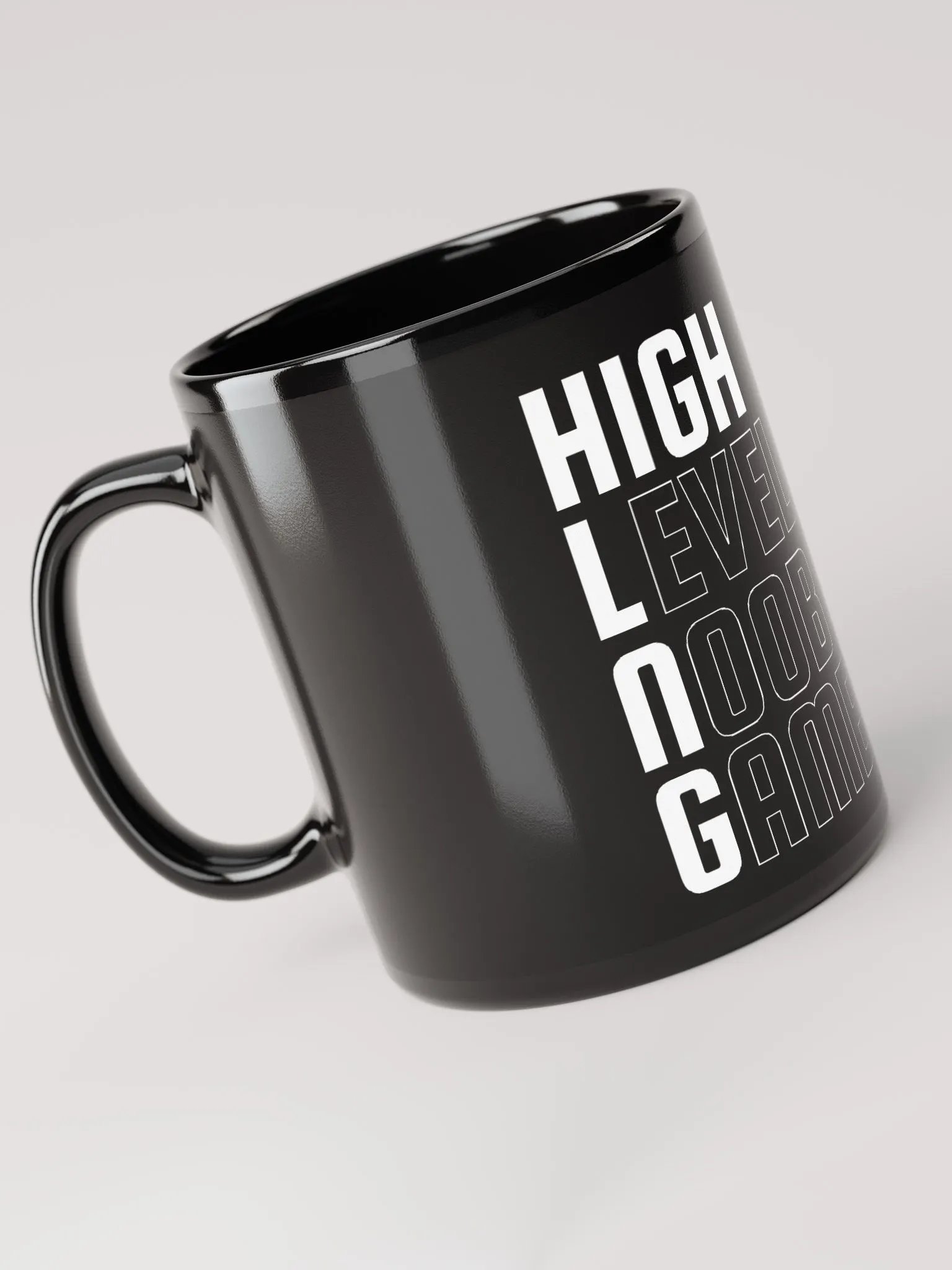 High Level Noob Gamer Glossy Mug product image (4)