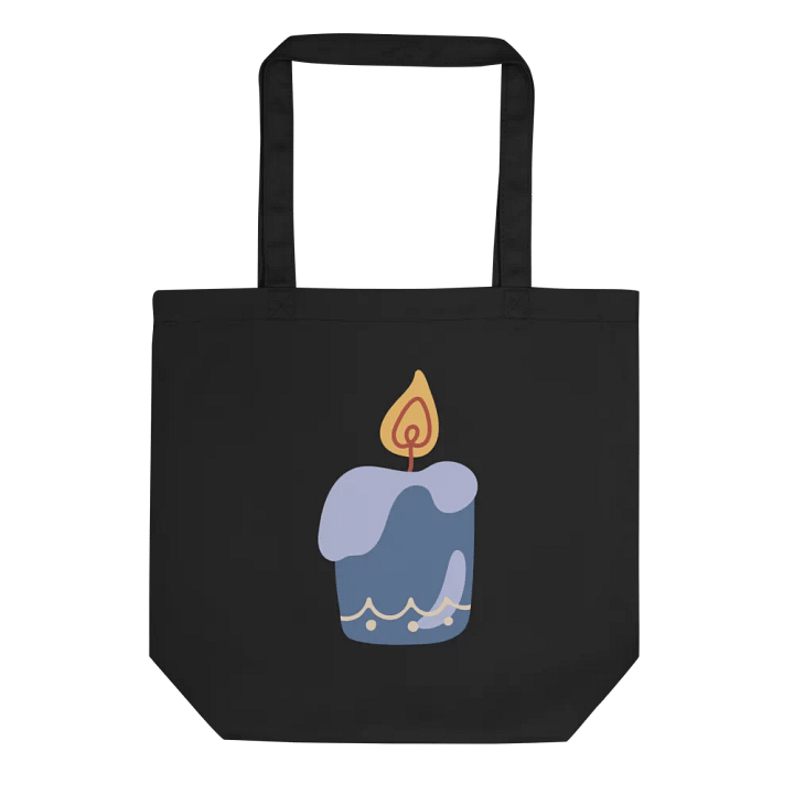 Wavy Blue Candle Tote Bag product image (2)