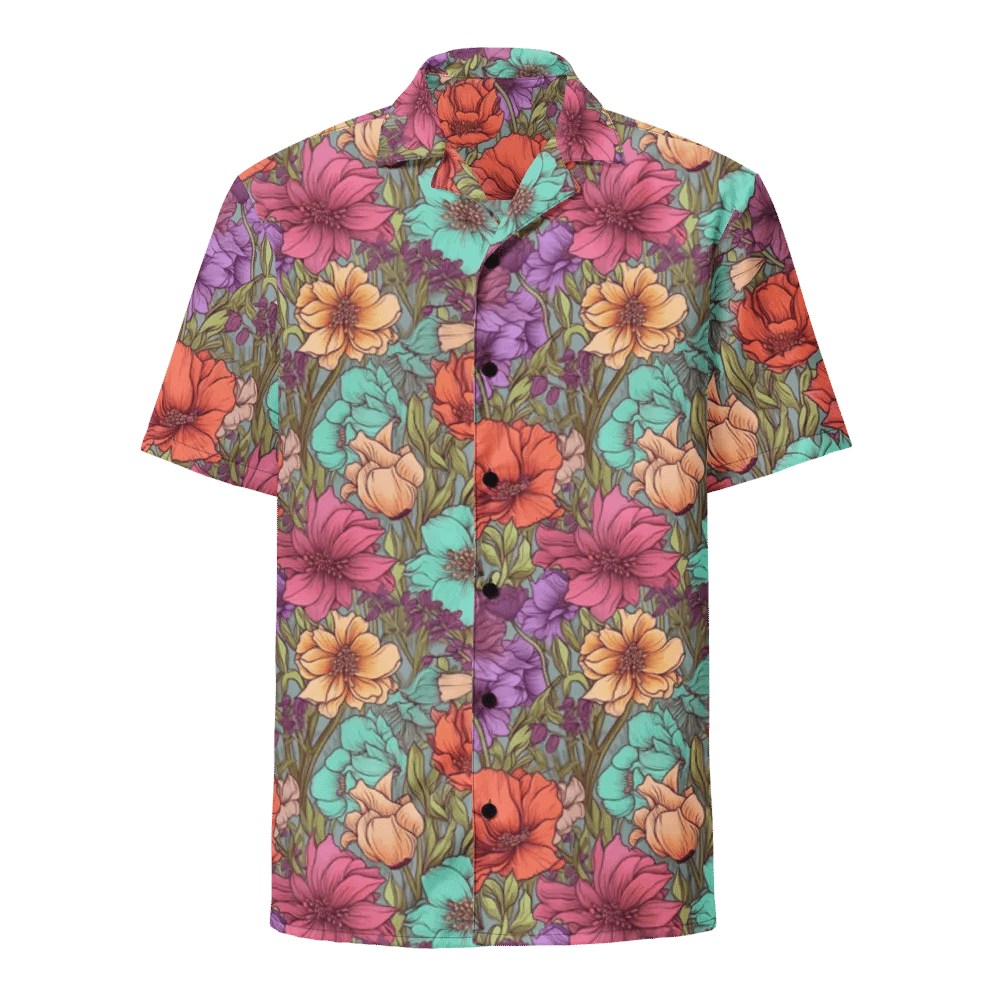Rich Floral Pattern-Seamless Detailed Design Hawaiian Shirt product image (1)