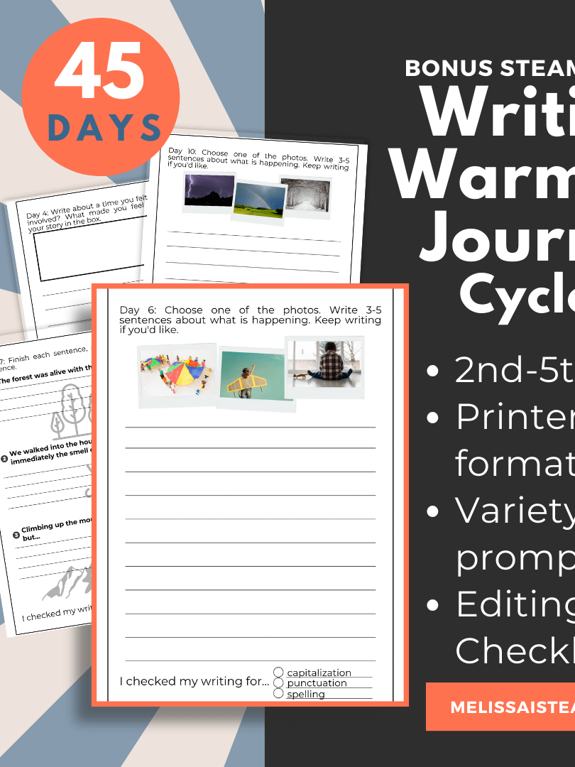 Writing Warm Up Journal FULL YEAR for 2nd-5th Grade Printable, 180 Days product image (3)