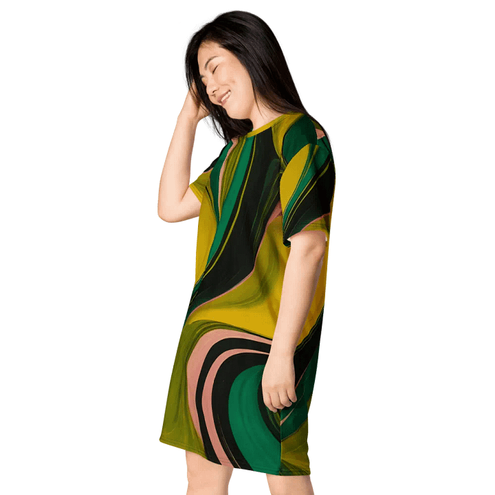 Swirl Symphony T Shirt Dress product image (1)