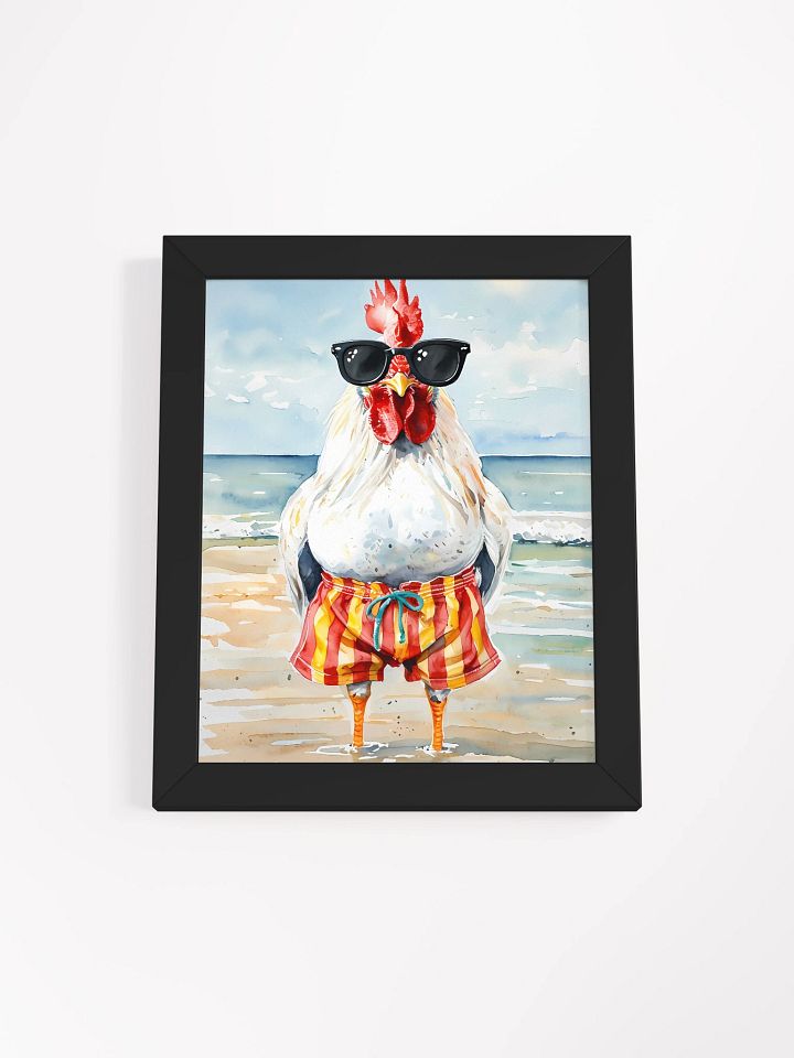 Beach Rooster Framed Poster product image (2)
