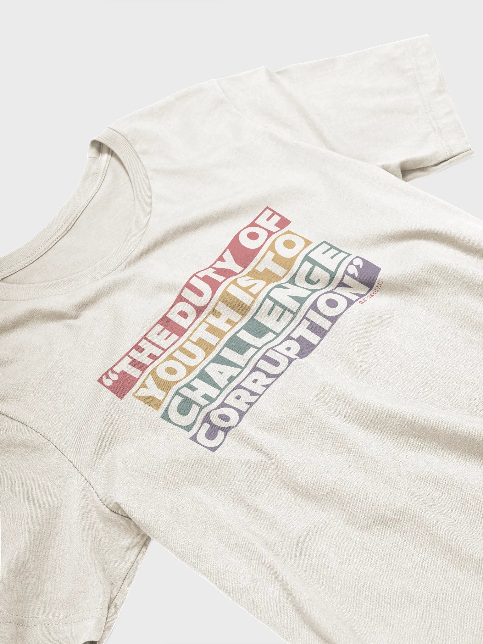 The Duty of Youth is to Challenge Corruption Quote T-Shirt - Being Liberal product image (2)