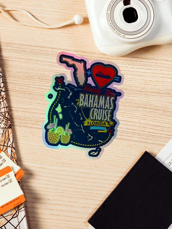 Bahamas Sticker Holographic : Bahamas Family Trip Florida Cruise product image (1)