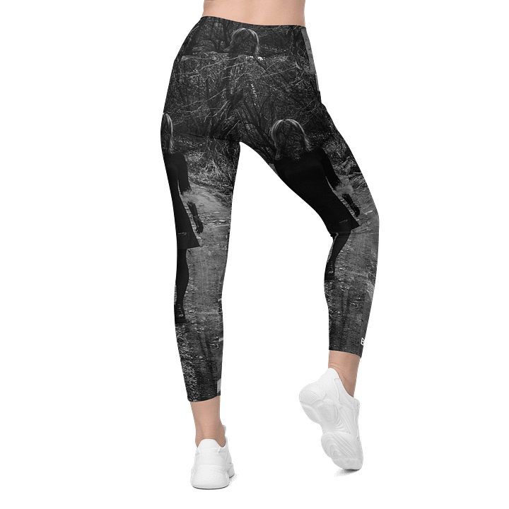 'Music For Horror Films' Sun-Protect Crossover Leggings with Pockets product image (2)