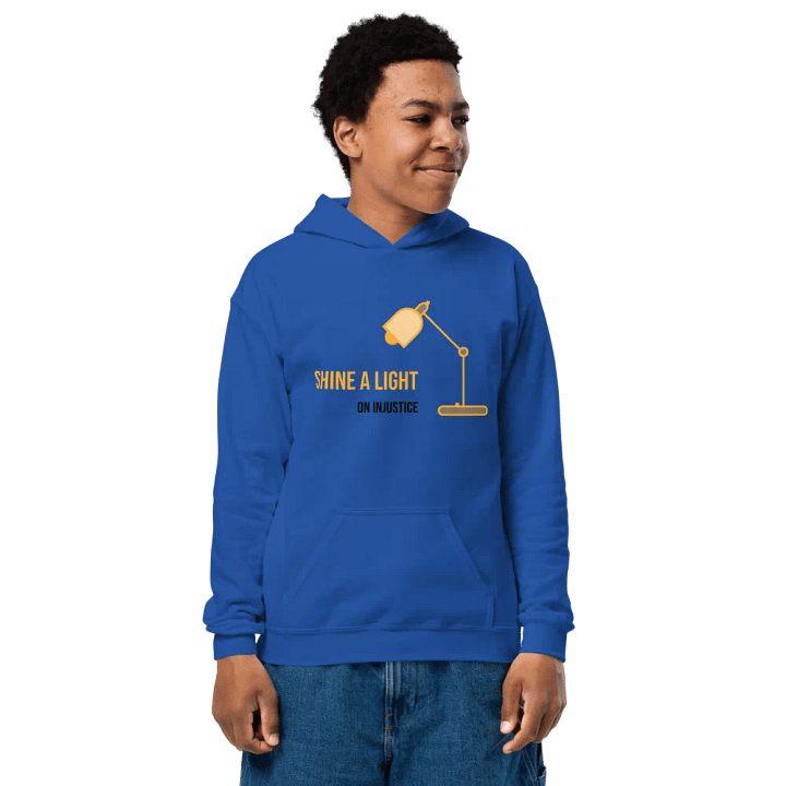 shine a light on injustice kids' hoodie product image (1)