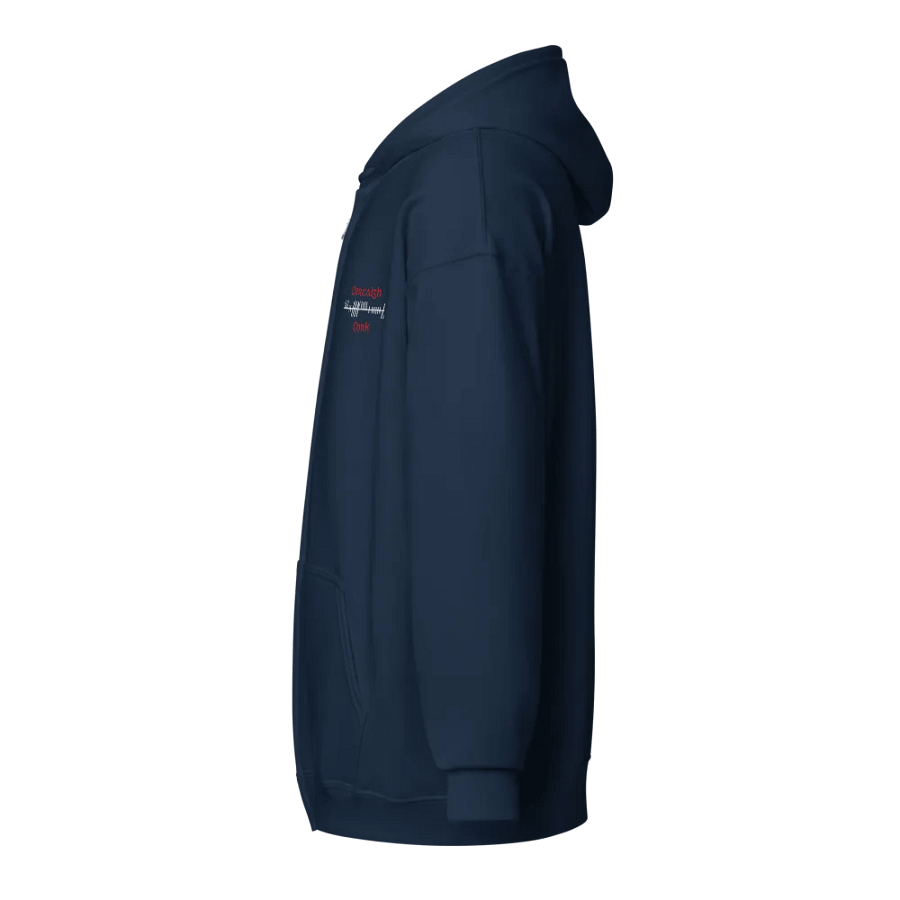 Cork/Corcaigh, Orthodox Style Ogham, embroidered Zip Hoodie product image (15)