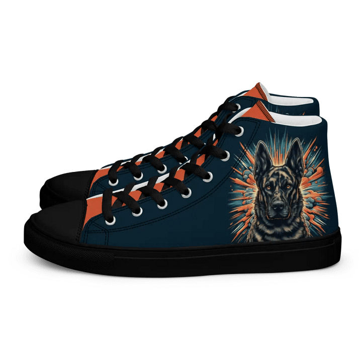 Dutch Shepherd Women's K9 Malinois Canvas High Tops product image (2)