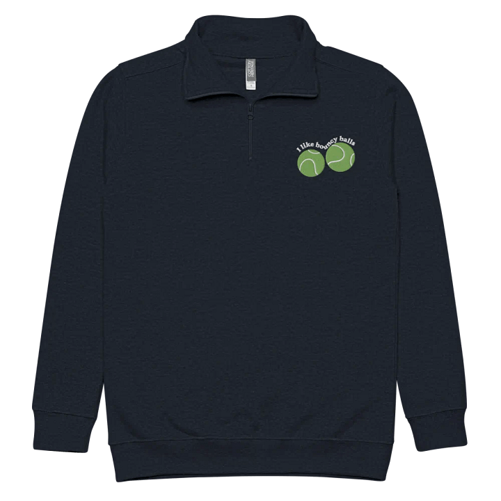 Fun Tennis Balls Embroidery Half Zip product image (19)