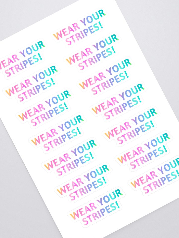 Wear Your Stripes Sticker Sheet product image (1)
