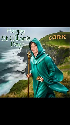 Ah sher we couldn’t not name a day after the man himself!  Happy St Cillian’s Day!😉😁☘️☘️☘️ 

Wishing everyone a Happy Lá Fhéi...