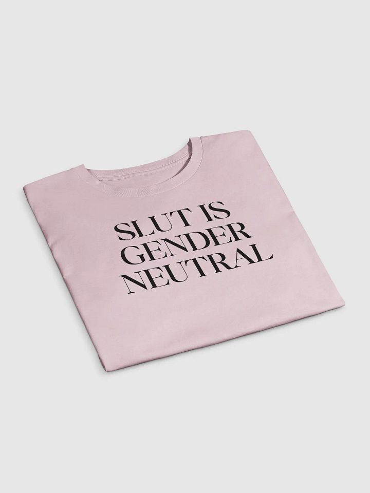 slut is gender neutral (black text) - Crop Top [Women's Sizing] product image (1)