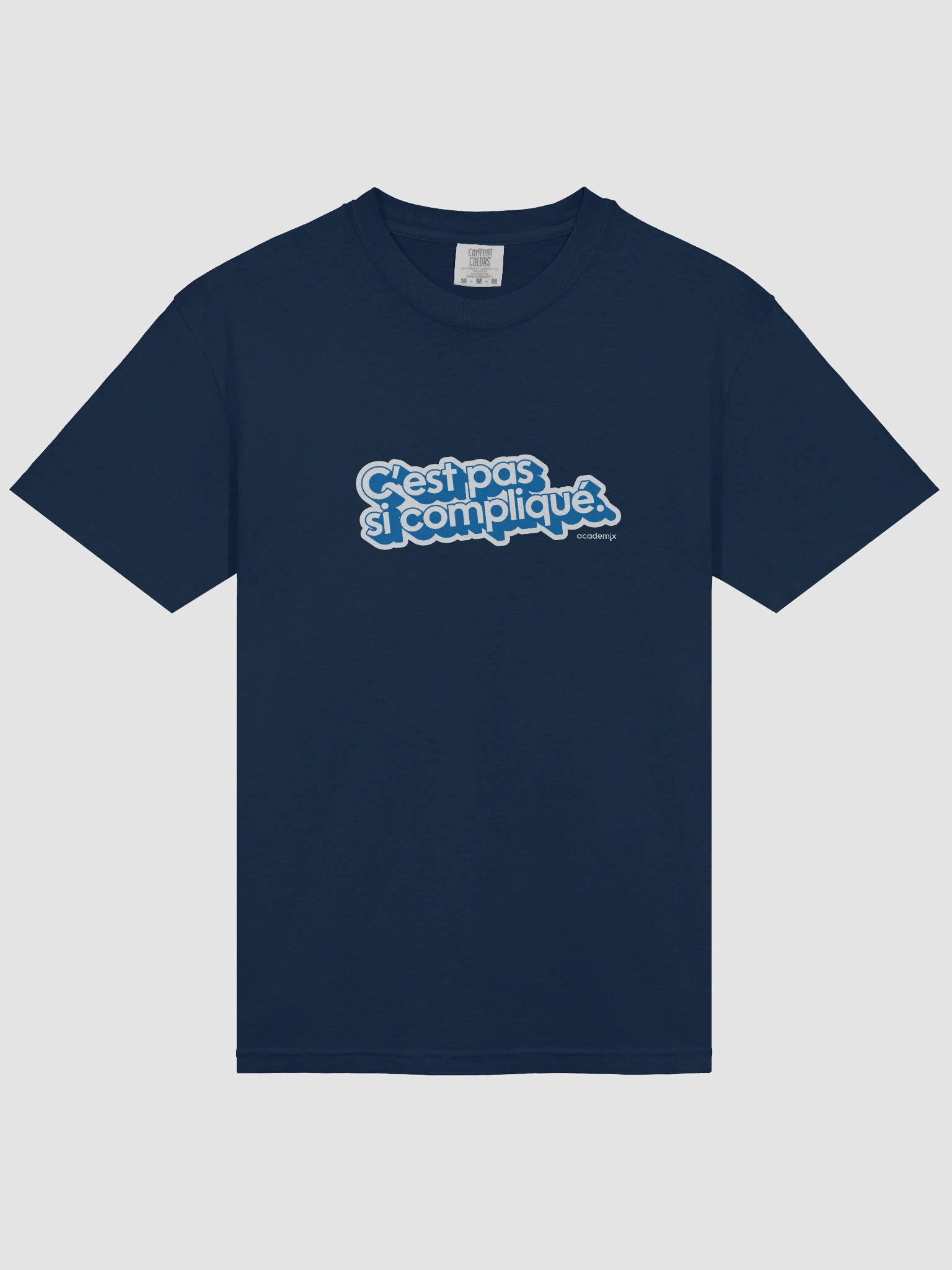 T-shirt C'est pas si compliqué. (grand logo bleu) product image (1)