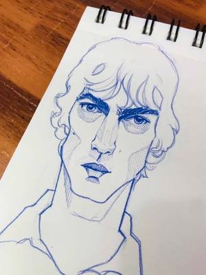 Feliz Lunes, la semana pasada se me complico subir videos, pero bueno hoy empezamos bien 👍 #quicksketchdrawing #drawingwithpencil #richardashcroft #theverve #_yovio 