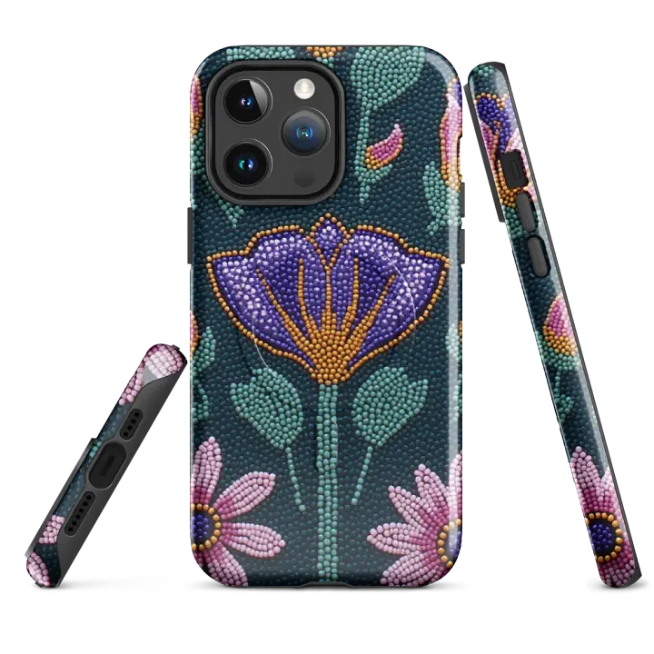 Faux Beaded Floral Symphony MagSafe® Tough Case product image (1)