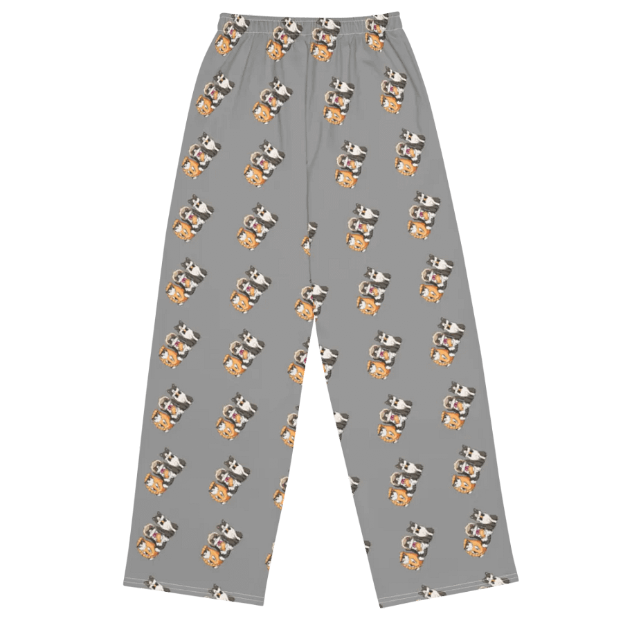 Pierogi Kitties PJs/comfy All-Over Print Unisex Wide-Leg Pants product image (2)