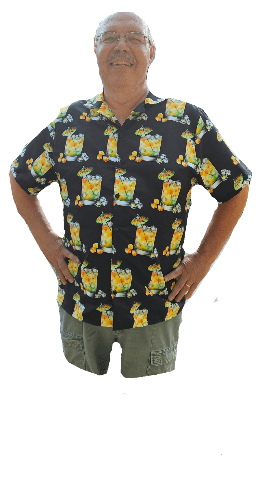 Hawaiian Style Beach Shirt, Umbrella Cocktail product image (2)