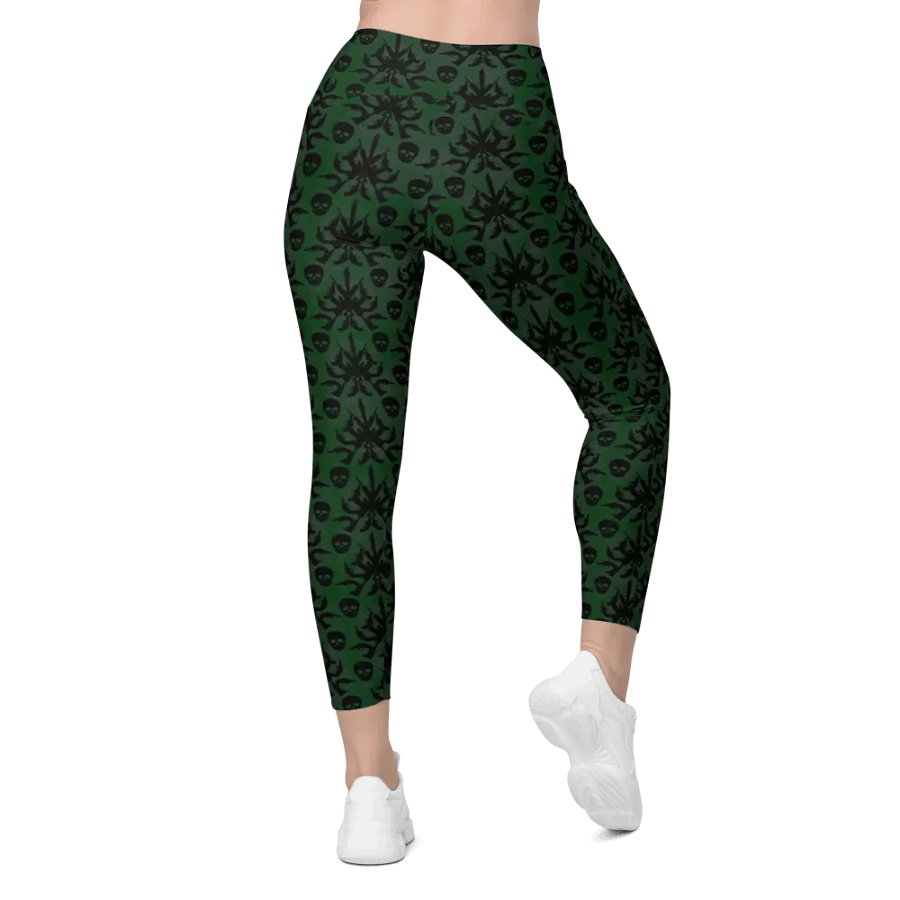 Gothic 2A High Waist Pocket Leggings - Green product image (6)