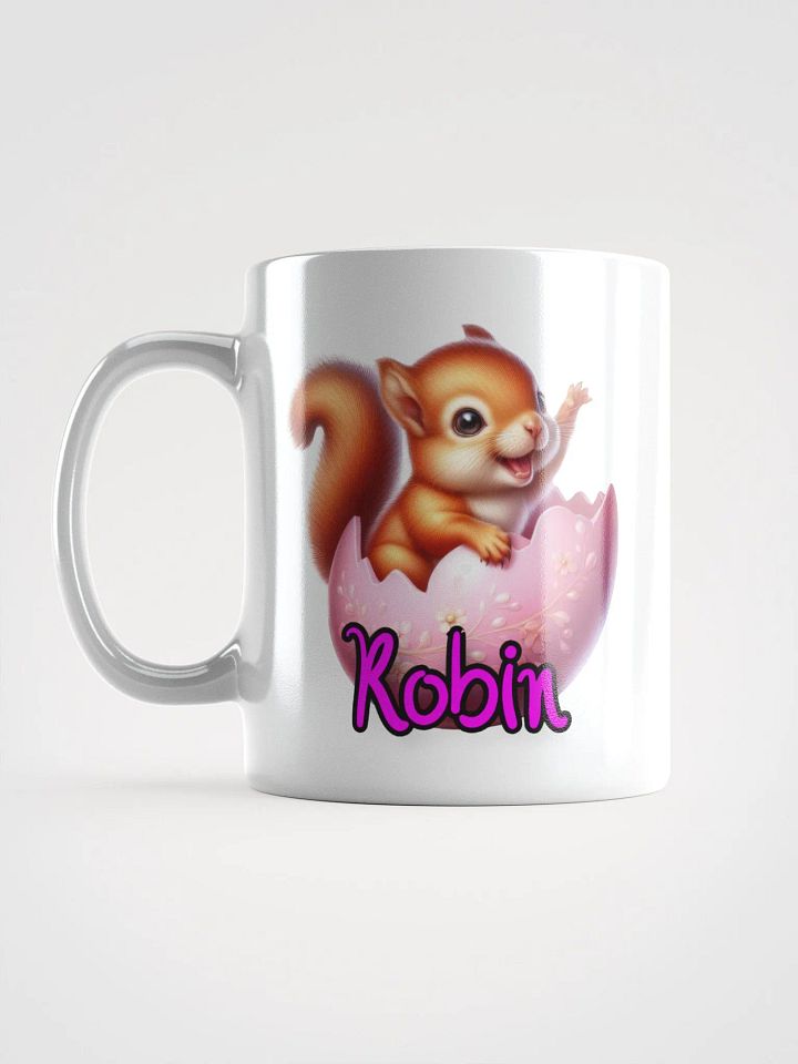 "Robin" Squirrel Easter Egg - White Mug product image (2)