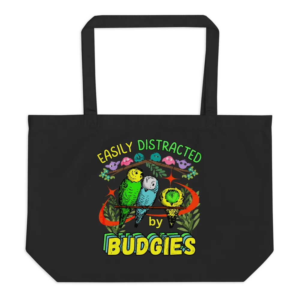 Easily Distracted by Budgies Tote Bag product image (1)