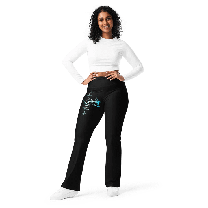 Horse Heartbeat Crossover Leggings with Pockets product image (2)