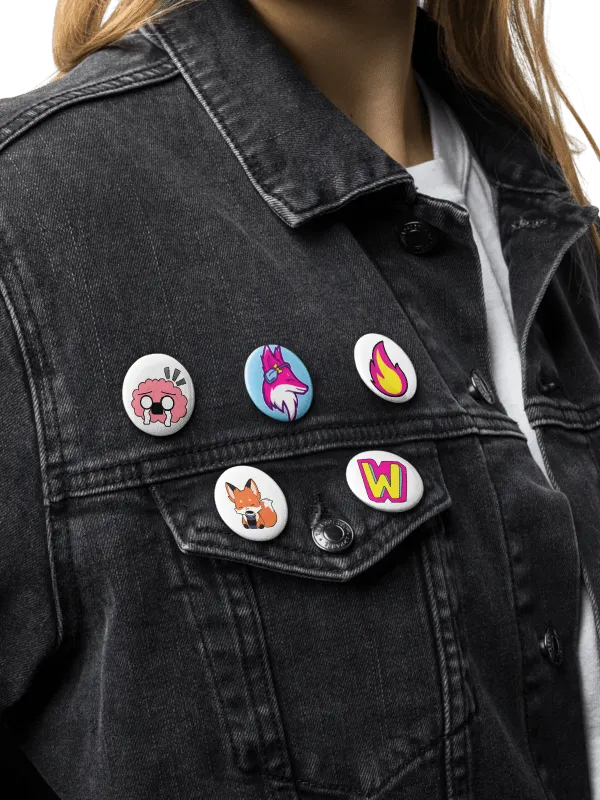 FoxyMandy Emotes Button Pins Set product image (2)