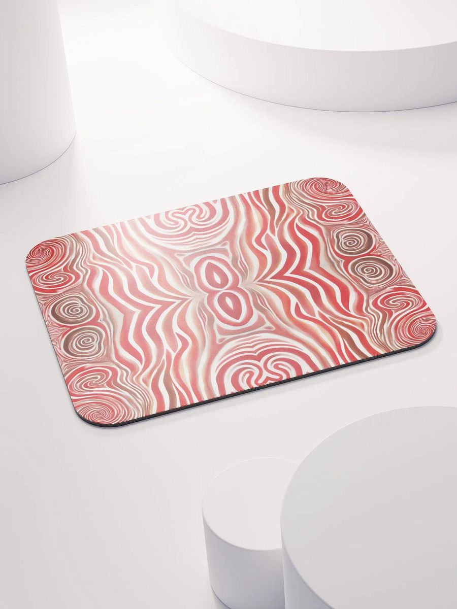 Funky Red Liquid Explosion Tie-Dye Classic Mouse Pad product image (5)