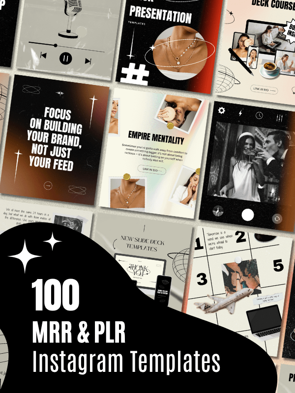 MRR/PLR Instagram Templates for Coaching product image (1)