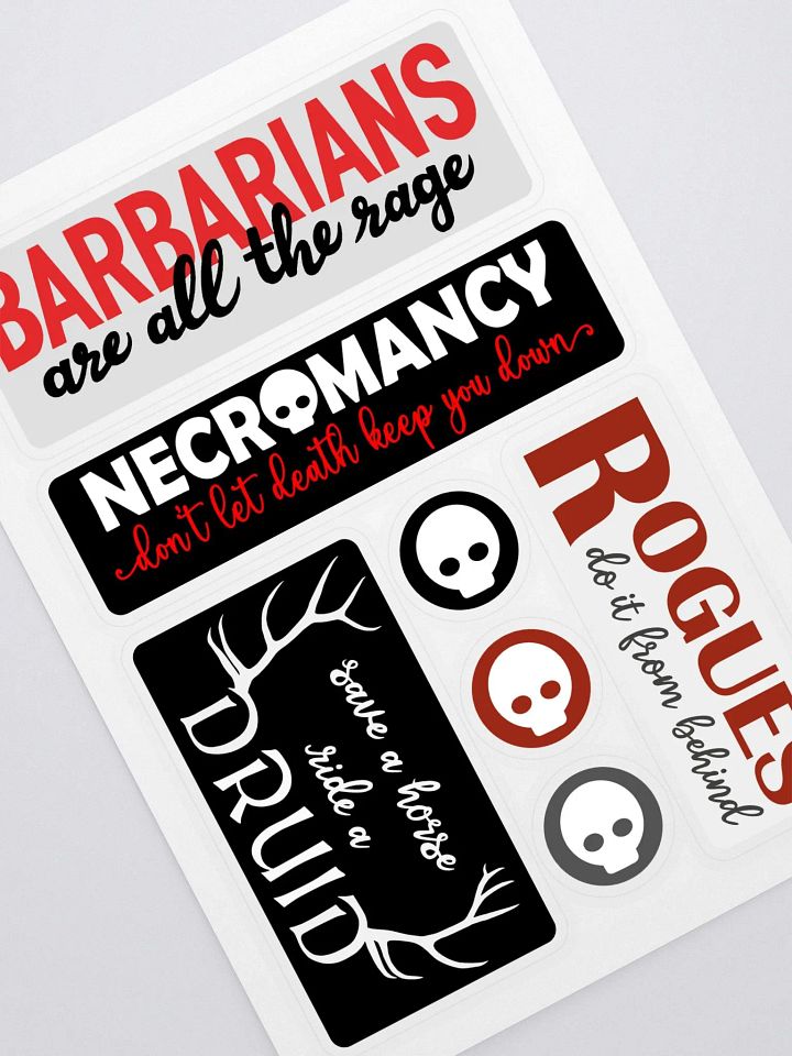 TTRPG Sticker Set product image (2)