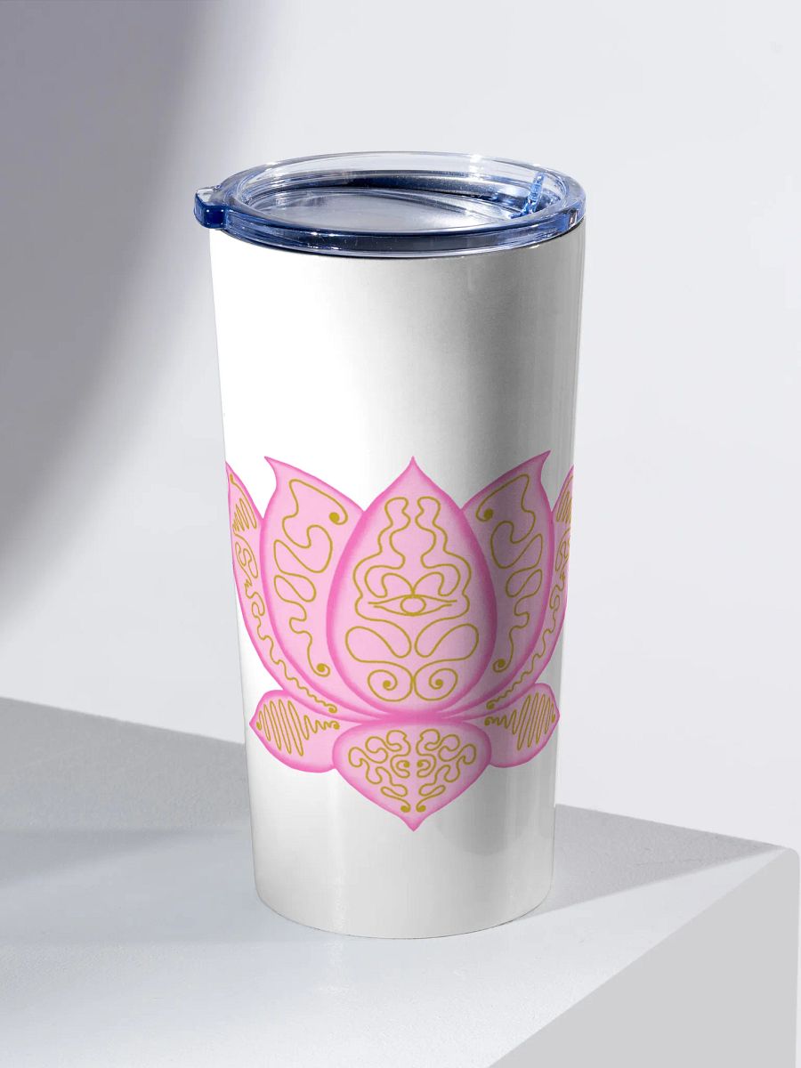 Golden Lotus Stainless Steel Tumbler product image (2)