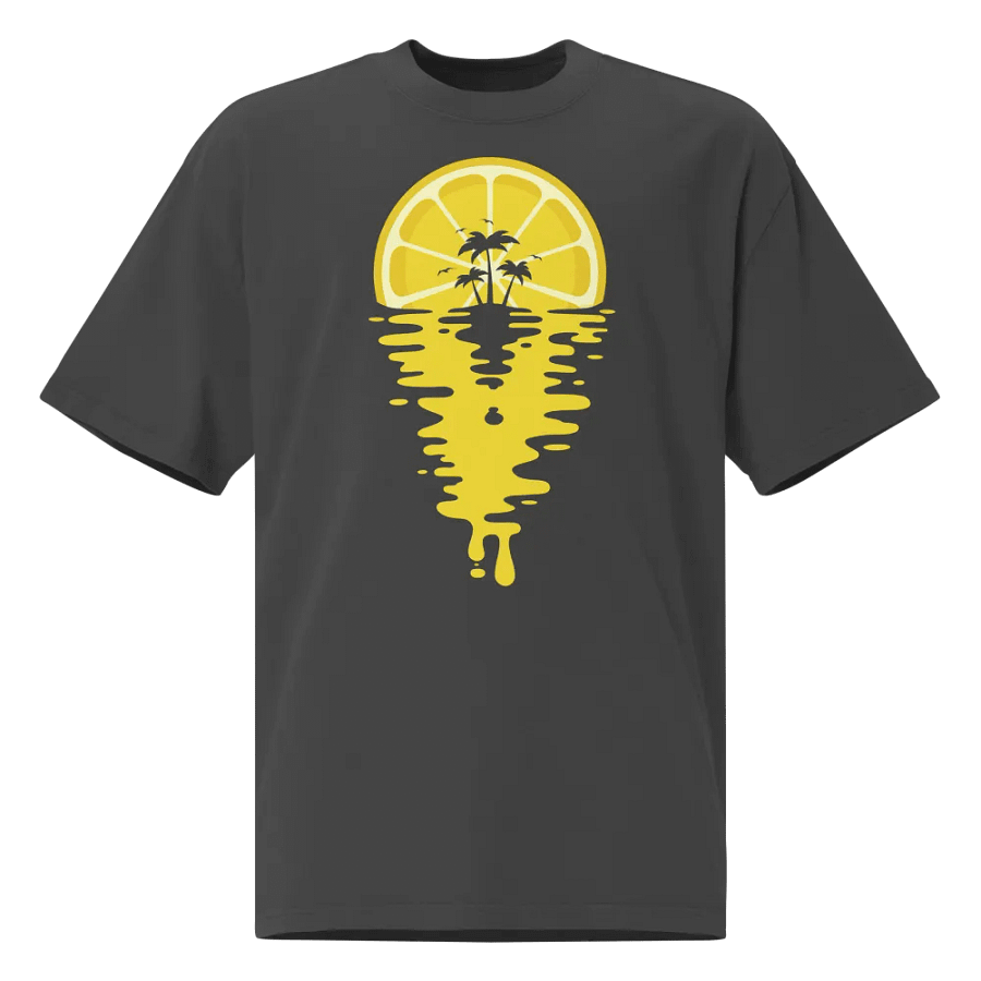 Sunset Lemon Vaporwave - Oversized Tee product image (2)